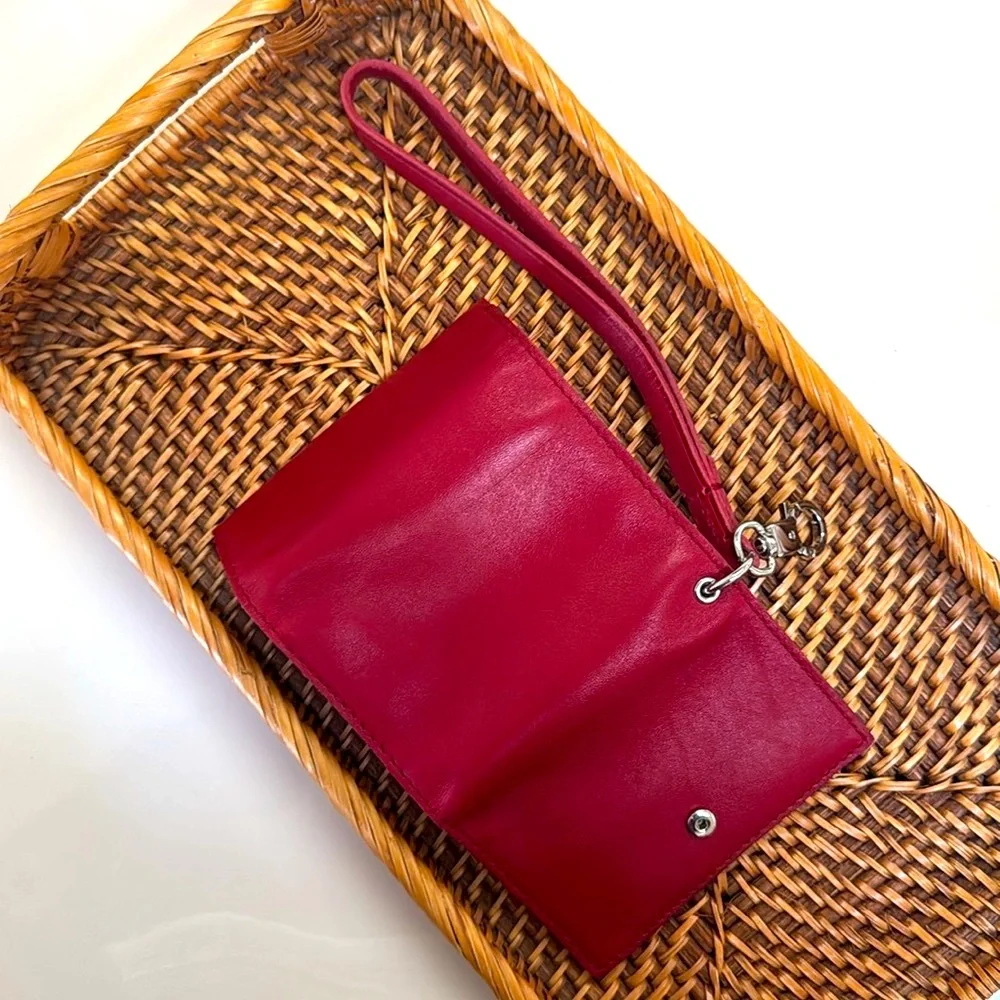 Madewell Red Leather Wristlet